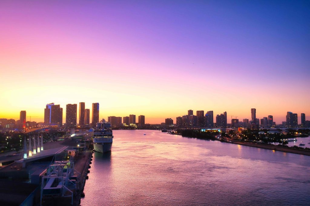 Miami at sunset